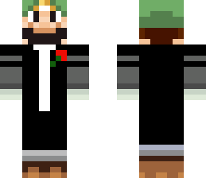 luigi in a tux