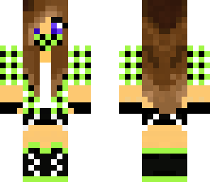 lime green girl