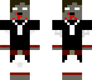 herobrine zombie top skin