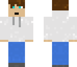 minecraft boy with white sweater