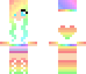 edited rainbow girl