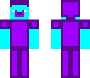 purple and blue steve