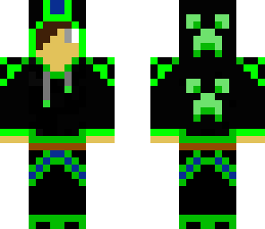 black green hoodie