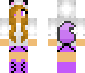 purple wolf girl - my colors edition