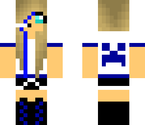 creeper dj girl blue