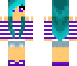 blue hair girl