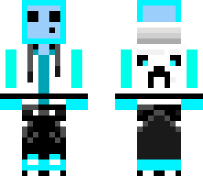 minecraft teenager blue slime