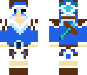 edited skin water bender girl