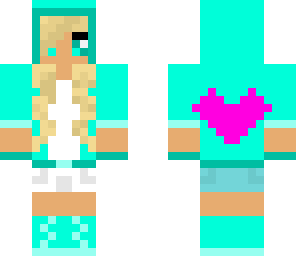 teal love girl