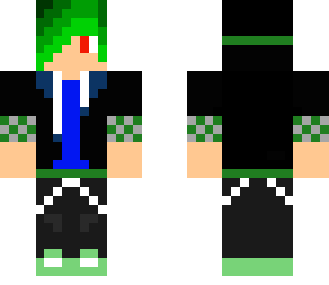 boy with green hair