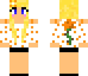 orange rose girl