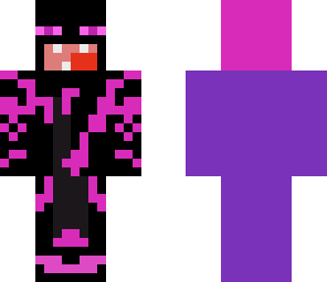 mad enderman with purple