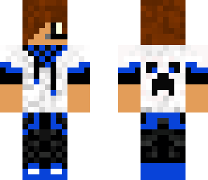 cool blue boy with headset