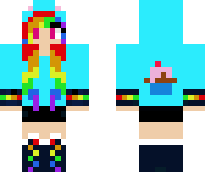 cutie rainbow girl