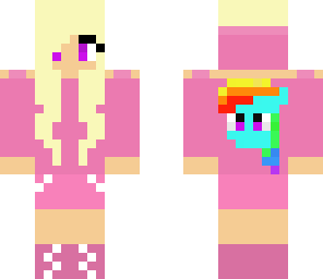 rainbow dash pink girl