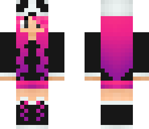 purple panda girl