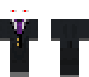 albino enderman in a suit