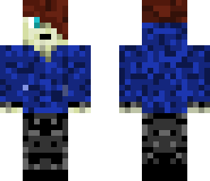 emo boy in blue