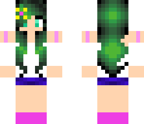 girl skin with flower