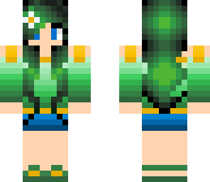 forest girl with blue eyes