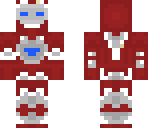 iron man - red end white