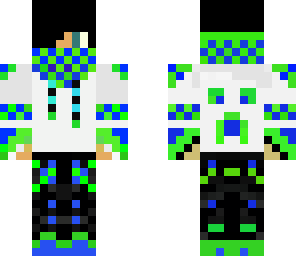flarez white hoodies blue and green version