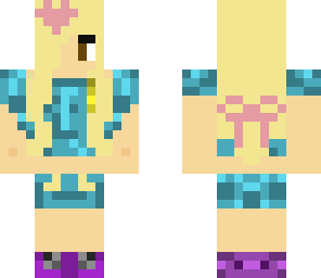 my little sis made mc skin