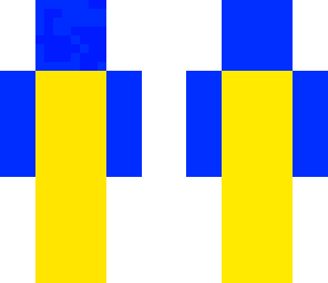 blue and yellow man