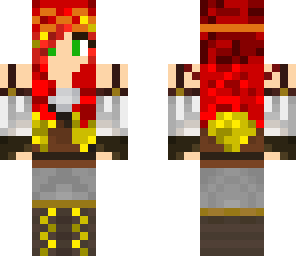 red-head steampunk girl