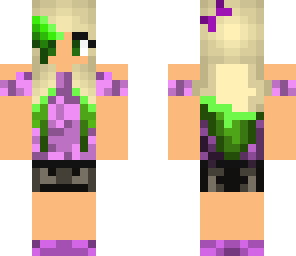purple blonde girl