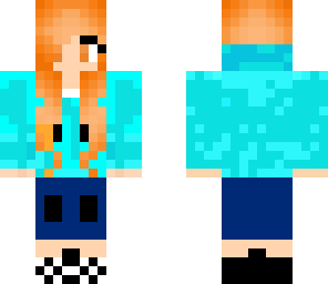 girl in a blue hoody