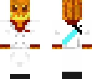 pumpkin with diamond sword