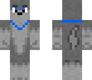 wolf with blue collar