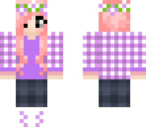checked purple