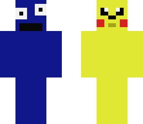 cookie monster and pikachu