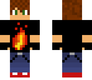 pixels flame shirt