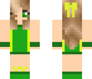 cute green girl