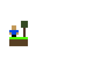 steve by a tree