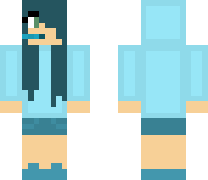 blue girl block