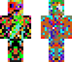 colorful blob man