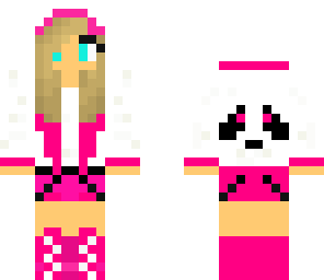 hot pink  panda girl