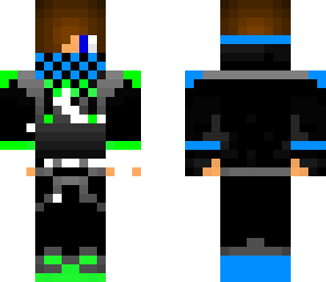 teenager blue and green