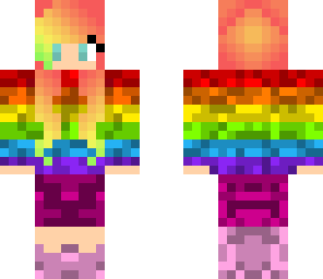 rainbow with sweater