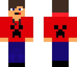 red creeper hoodie guy