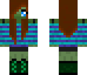 zombie girl with blue eyes