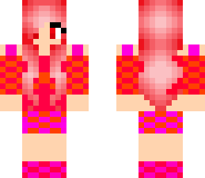 red n' pink girl