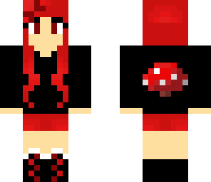 red mushroom girl