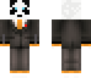 panda orange tux