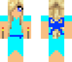 girl blue nighty