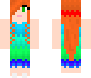 red hair and green eyes